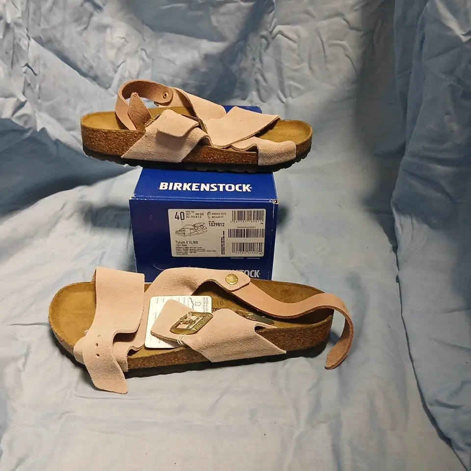 BIRKENSTOCK TULUM II VL/NB SANDALS – LIGHT ROSE, UK7 (EU 40)