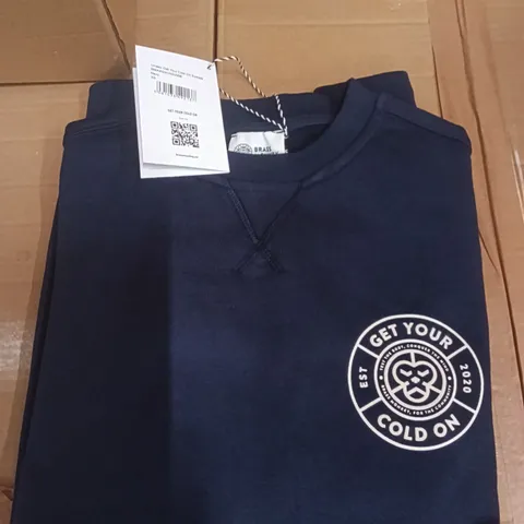 BOX OF BRASS MONKEY SWEATS - SIZE X'S NAVY 6