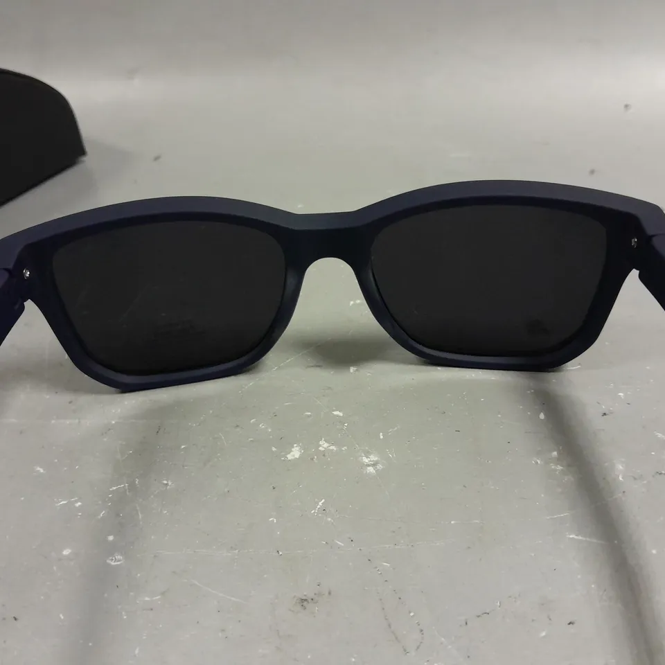 PRADA POLARISED GLASSES WITH NAVY FRAMES IN CASE
