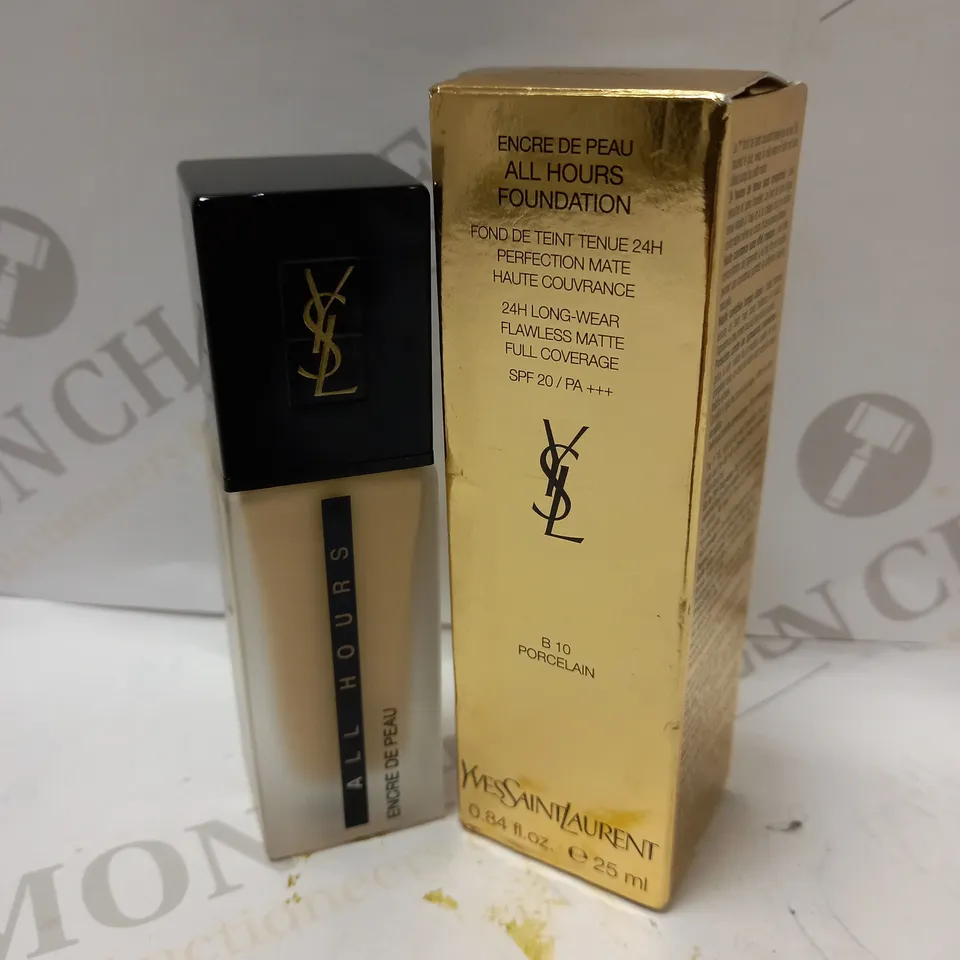 YVES SAINT LAURENT ALL HOURS FOUNDATION SPF20 30ML - B 10 PORCELAIN 
