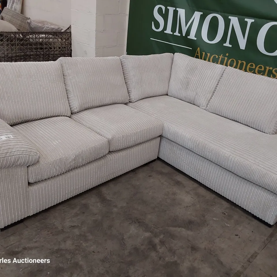 DESIGNER CHAISE SOFA NATURAL JUMBO CHORD 