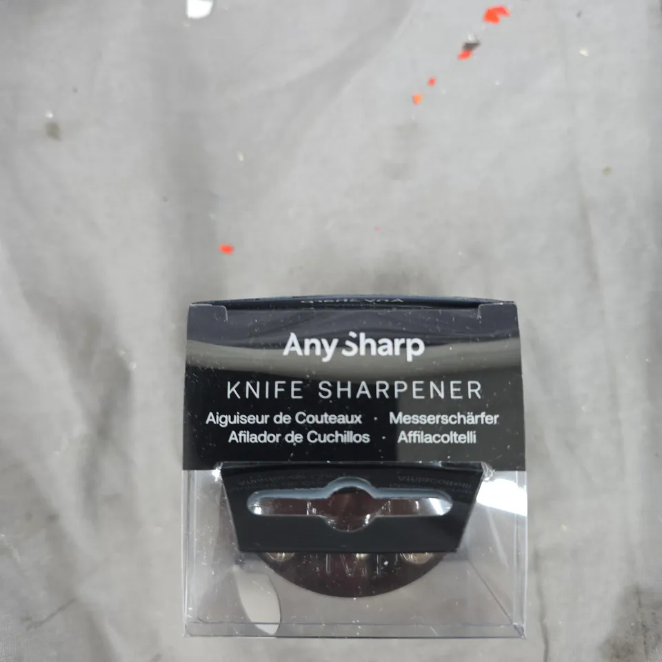 ANY SHARP KNIFE SHARPENER – BLACK HANDHELD, BOXED