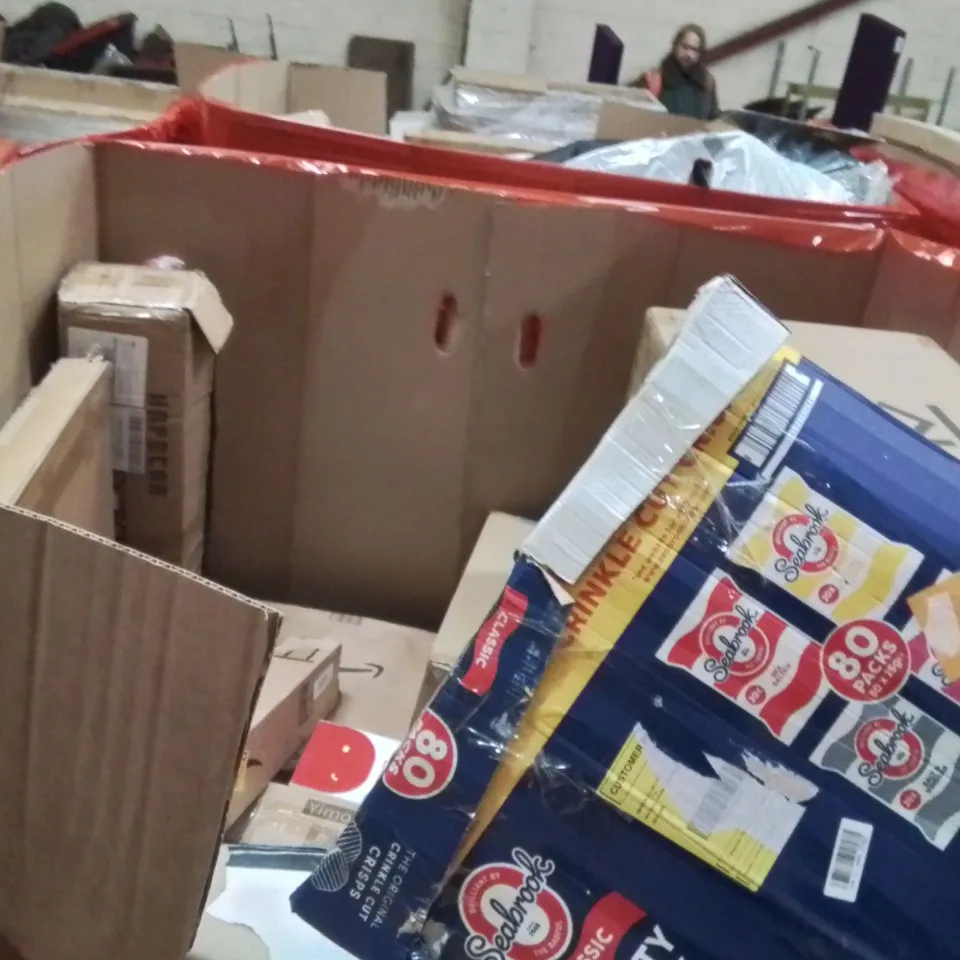 PALLET OF ASSORTED HOUSEHOLD GOODS AND PRODUCTS TO INCLUDE; GAMING MONITOR,TRAMPOLINE,WINDOW CLEANING TOOL