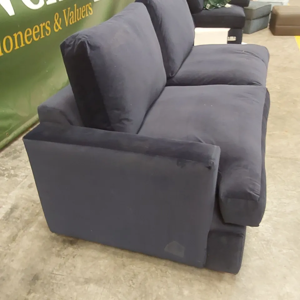 QUALITY DESIGNER QUALITY DESIGNER CORNER SOFA SECTION - NAVY VELVET // SECTION OF A SOFA ONLY