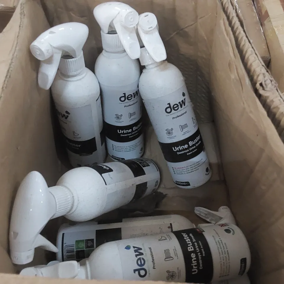 BOX OF 7 BOTTLES OF 500ML DEW URINE SMELL BUSTER 