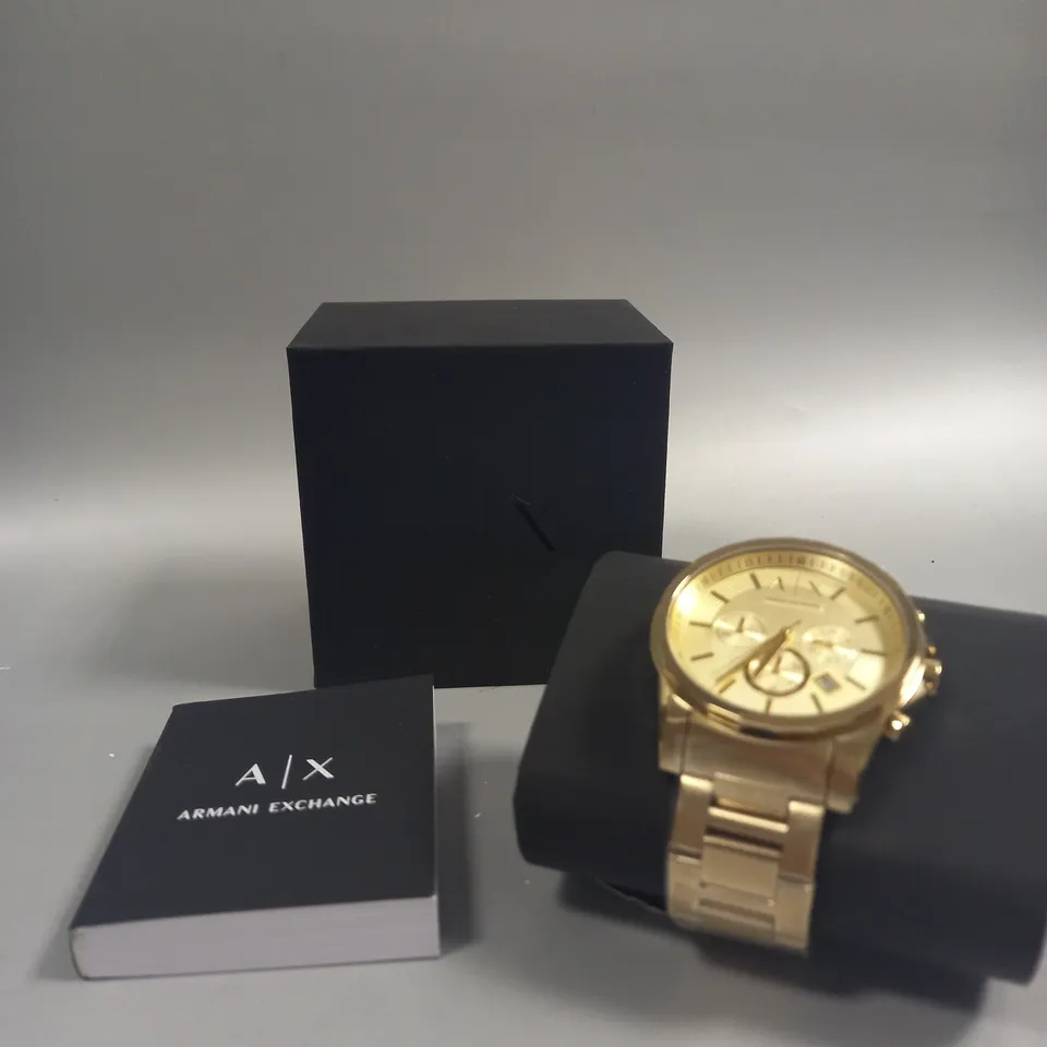 ARMANI EXCHANGE WATCH MEN'S GOLD STAINLESS STEEL WATCH