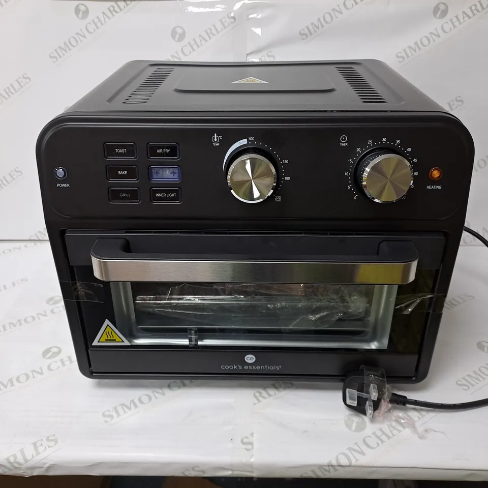 BOXED COOK'S ESSENTIAL 21-LITRE AIRFRYER OVEN IN BLACK