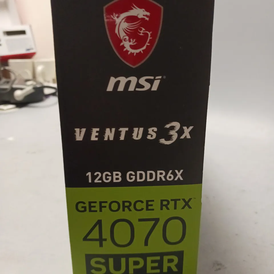 BOXED MSI GEFORCE RTX 4070 SUPER GRAPHICS CARD