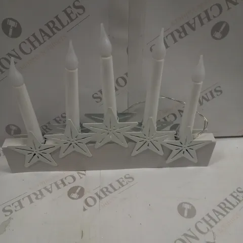 BOXED STAR 5 LIGHT CANDLE BRIDGE