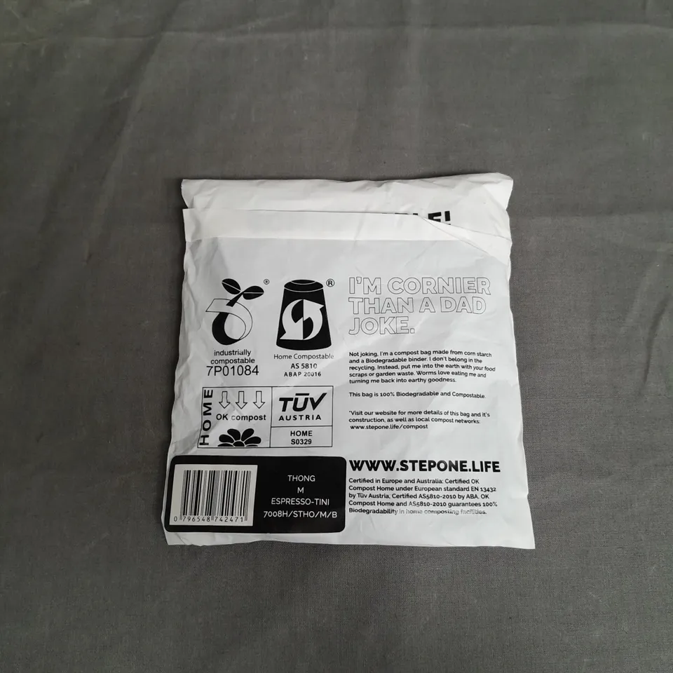 SEALED STEPONE THONG ESPRESSO TINI MEDIUM