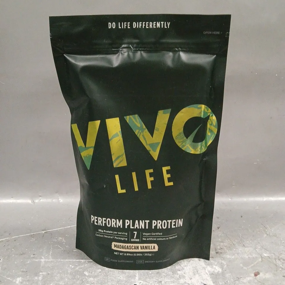 SEALED VIVO LIFE PERFORM PLANT PROTEIN IN MADAGASCAN VANILLA 252G