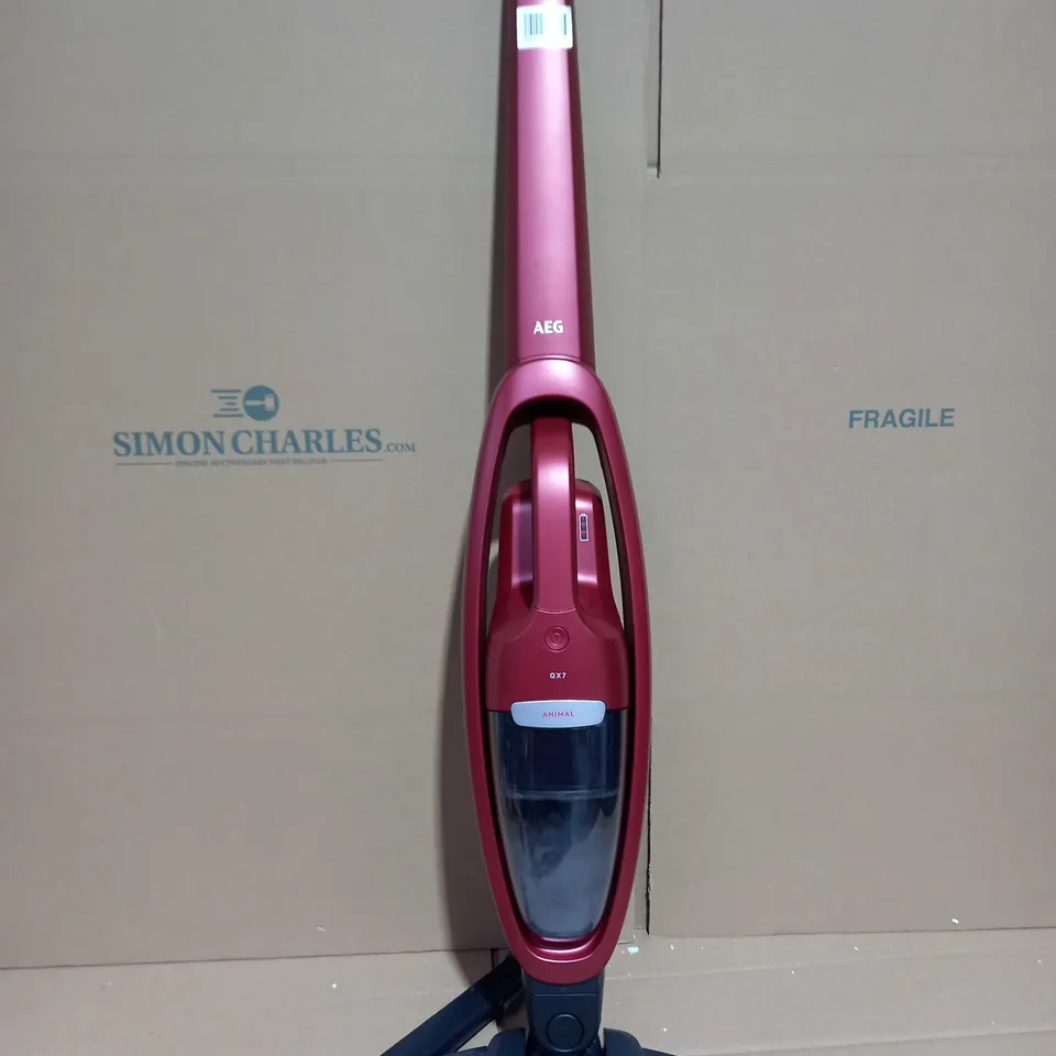 AEG DARK RED UP RIGHT VACUUM CLEANER
