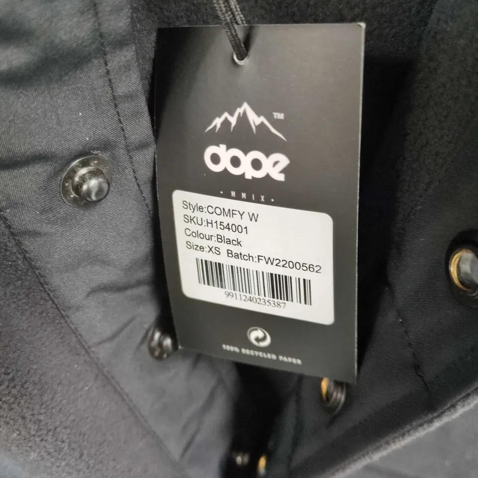 DOPE SNOW COMFY W WOMEN'S FLEECE JACKET – BLACK, XS
