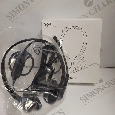 BOXED LOGITECH 960 USB COMPUTER HEADSET