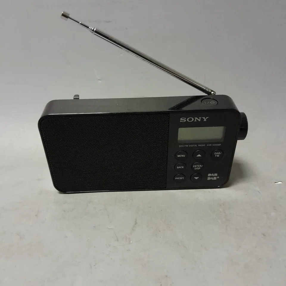 SONY DAB DIGITAL RADIO IN BLACK