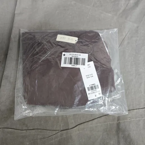 BAGGED HOLLISTER HIGH-NECK DROP WAIST SKORT DRESS IN BROWN - XSMALL P