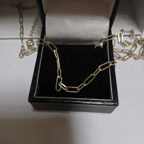 DIAMONIQUE 0.5CT TW PAPERCLIP 45CM NECKLACE STERLING SILVER 