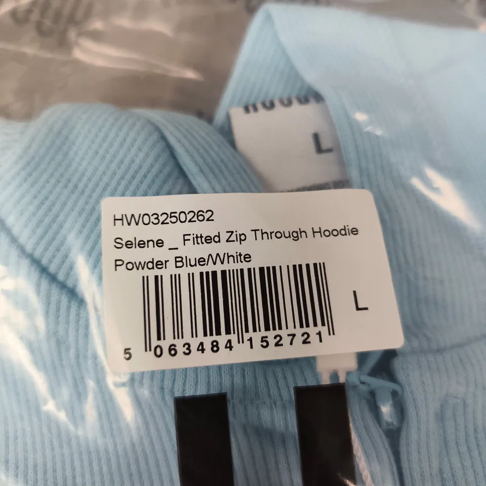 HOODRICH SELENE FITTED ZIP-THROUGH HOODIE – SIZE L