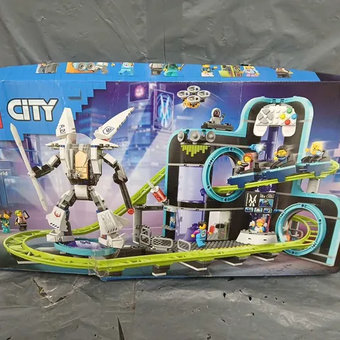 BOXED LEGO CITY ROBOT WORLD ROLLER-COASTER PARK TOY 60421