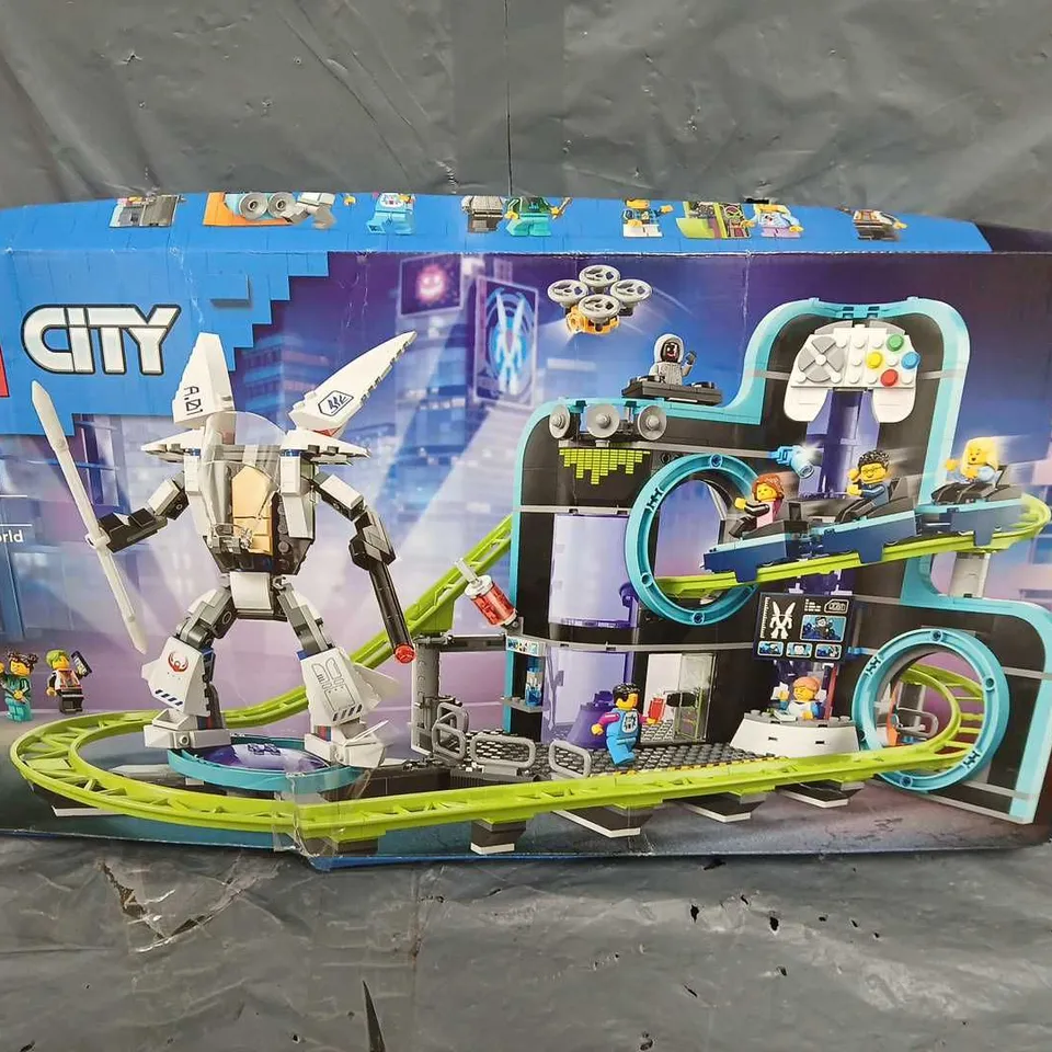 BOXED LEGO CITY ROBOT WORLD ROLLER-COASTER PARK TOY 60421 RRP £89.99