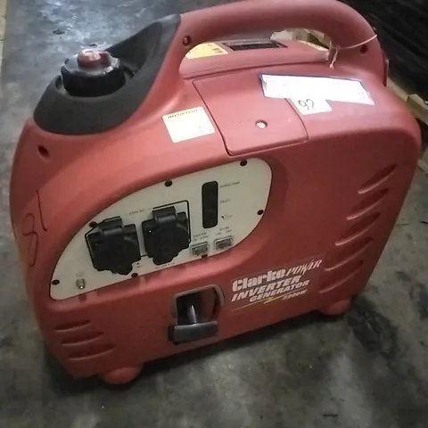 CLARKE IG2200A 2.2KW PETROL INVERTER GENERATOR 