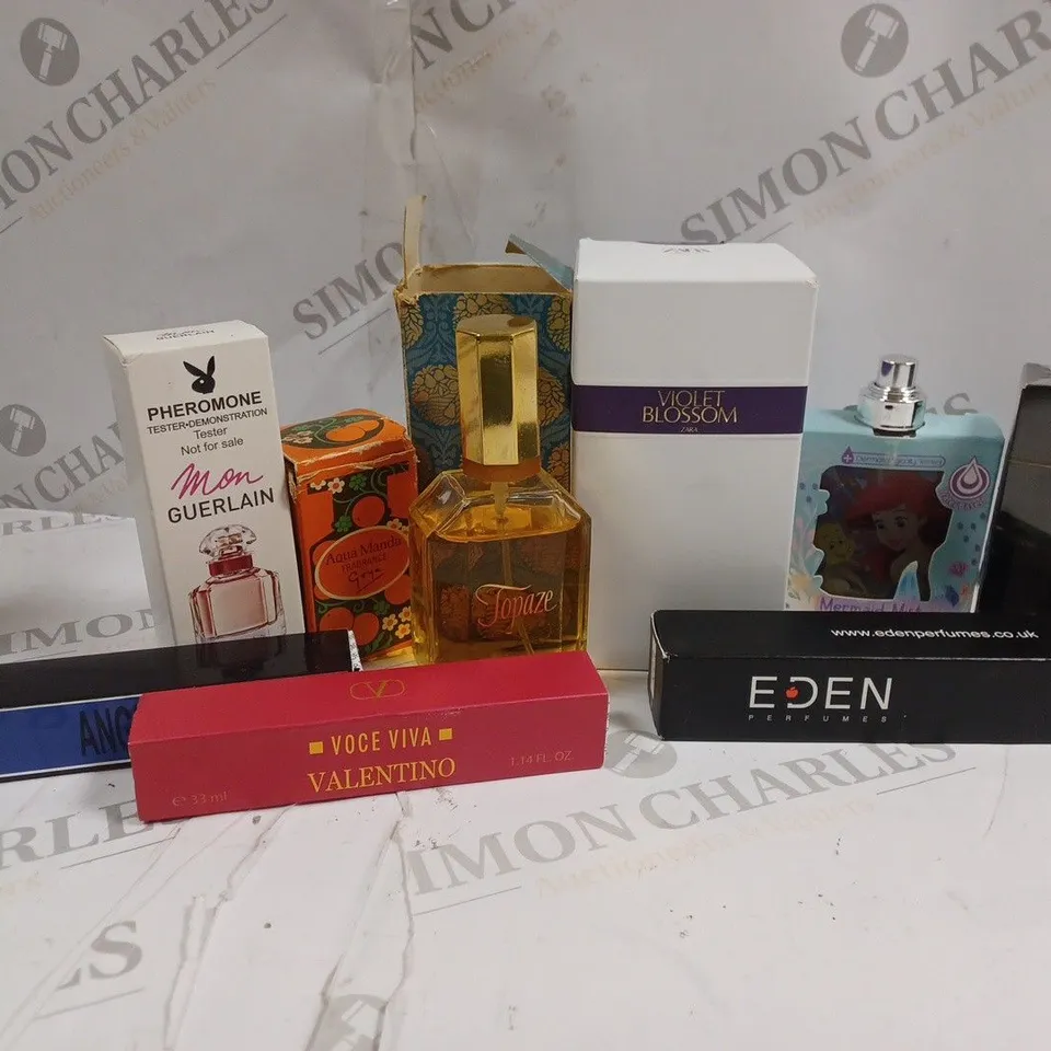 APPROXIMATELY 15 ASSORTED BOXED FRAGRANCES TO INCLUDE; ZARA, EDEN, VALENTINO, MUGLER AND GUERLAIN