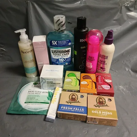 APPROXIMATELY 20 ASSORTED HEALTH & BEAUTY PRODUCTS TO NUUD DEODORANT, BED HEAD SUPER SMOOTHING CREAM, LISTERINE MOUTHWASH, ETC