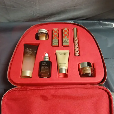 ESTΓE LAUDER 11 BEAUTY FAVORITES GIFT SET β RED CASE