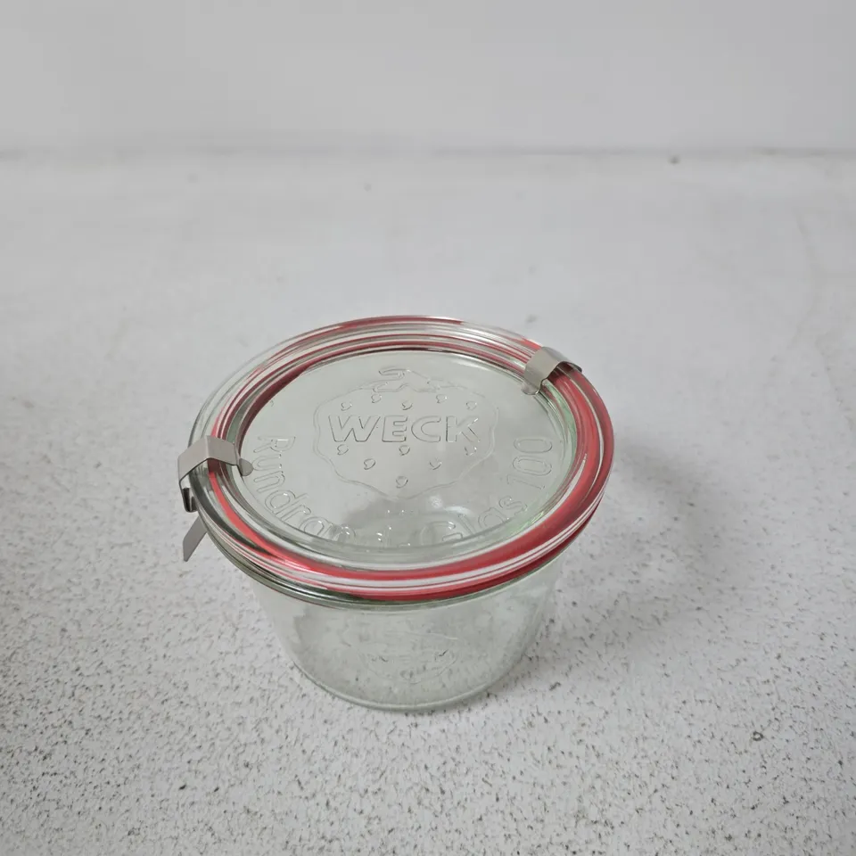 BOX OF APPROXIMATELY 4 X WECK STORAGE AND PRESERVING JARS
