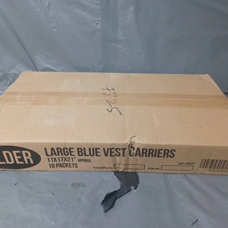 BOXED ALDER SET OF 10 PACKETS LARGE BLUE VEST CARRIERS 