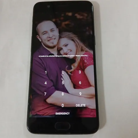 ONE PLUS SMART PHONE – BLACK – DUAL CAMERA, LOCKED SCREEN