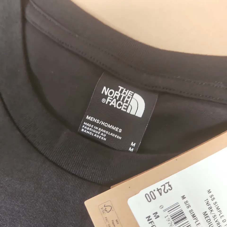THE NORTH FACE S/S SIMPLE DOME TEE IN BLACK - MEDIUM