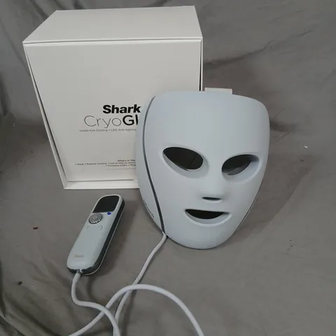 SHARK CRYOGLOW UNDER-EYE COOLING + LED MASK – BOXED