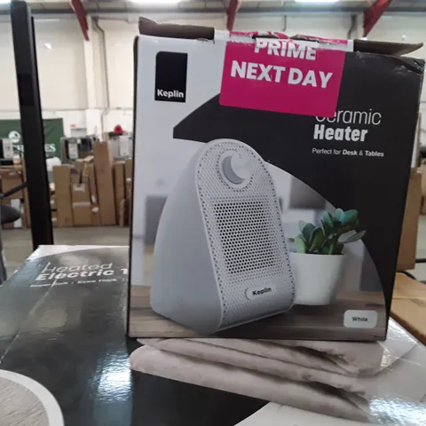 BOXED KEPLIN CERAMIC HEATER - WHITE 