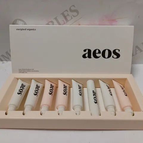 BOX OF 4 X AEOS ENERGISED ORGANICS SAMPLES