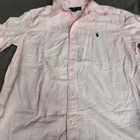 RALPH LAUREN PINK BUTTON-DOWN SHIRT – SIZE UNSPECIFIED