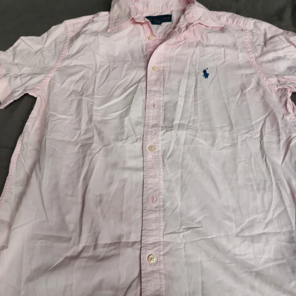 RALPH LAUREN PINK BUTTON-DOWN SHIRT – SIZE UNSPECIFIED