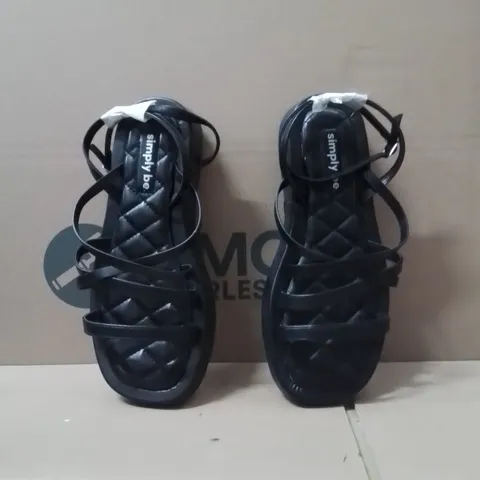 BOXED BRAND NEW APPROXIMATELY 6 SIMPLY BE PHEOBE WIDE SHOES BLACK SIZE 8