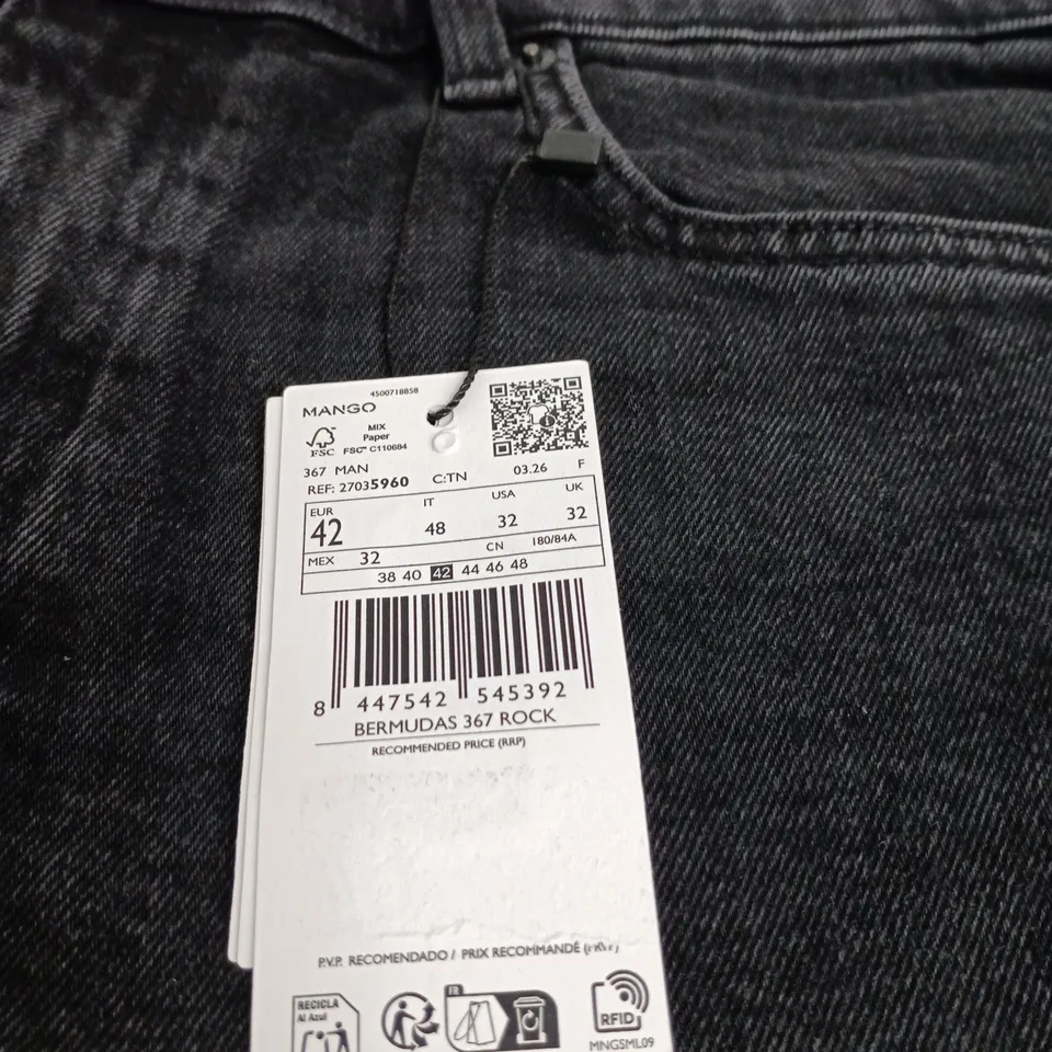 MANGO SLIM FIT DENIM SHORTS – UK 32 (EU 42) – MEN'S