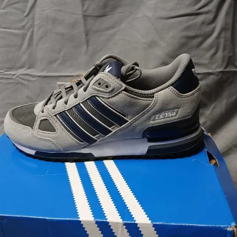 ADIDAS ZX 750 SNEAKERS – GREY/BLUE, US 10 (MEN)