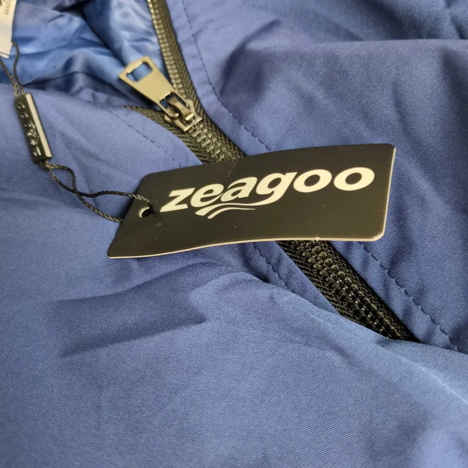 ZEAGOO BOMBER JACKET – BLUE, SIZE L