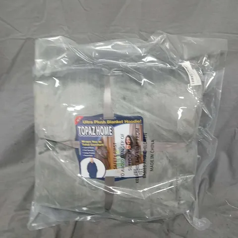 BOX OF APPROX 10 DARK GREY HOODIE BLANKETS