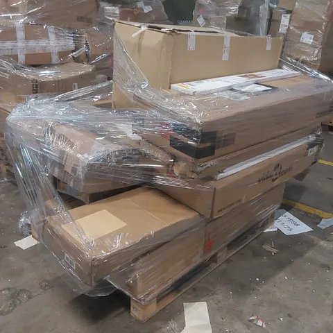 PALLET CONTAINING A LARGE QUANTITY OF ASSORTED FURNITURE PARTS/CONSUMER PRODUCTS
