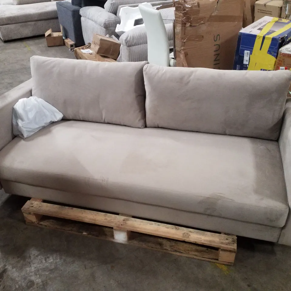 LANA 2 SEATER SOFA, CHAMPAGNE CLASSIC VELVET