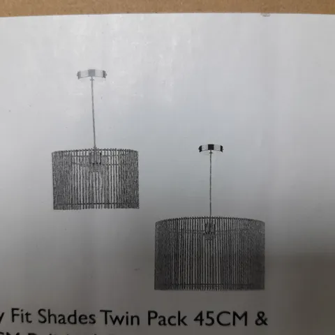BRAND NEW BOXED DAR NEST EASY FIT SHADES TWIN PACK 45CM & 30CM POLISHED CHROME NES1750  