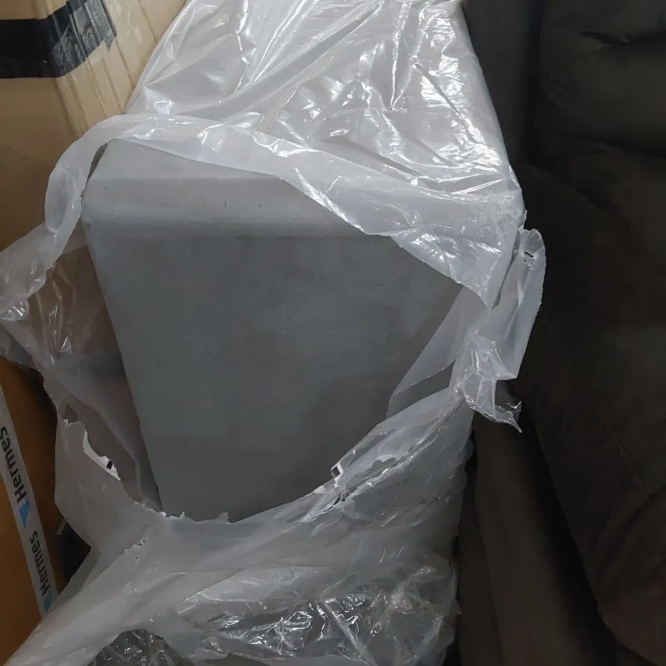 BAGGED 3' SINGLE DIVAN BASE GREY FABRIC 