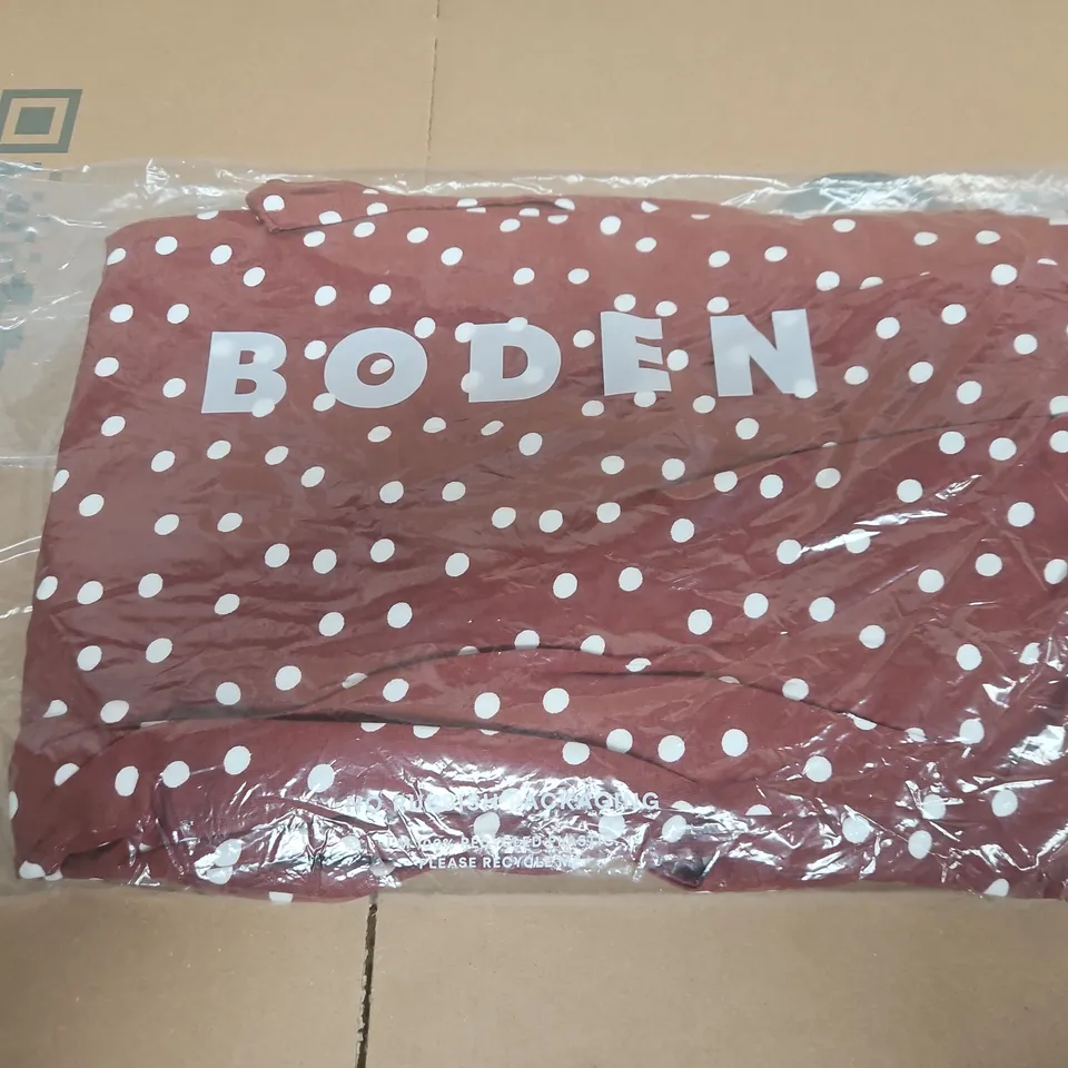 BODEN SAOIRSE SMOCKED JERSEY DRESS SIZE UK 12P 