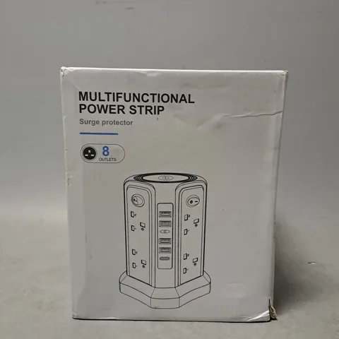 BOXED MULTIFUNCTIONAL POWER STRIP 8 OUTLETS 