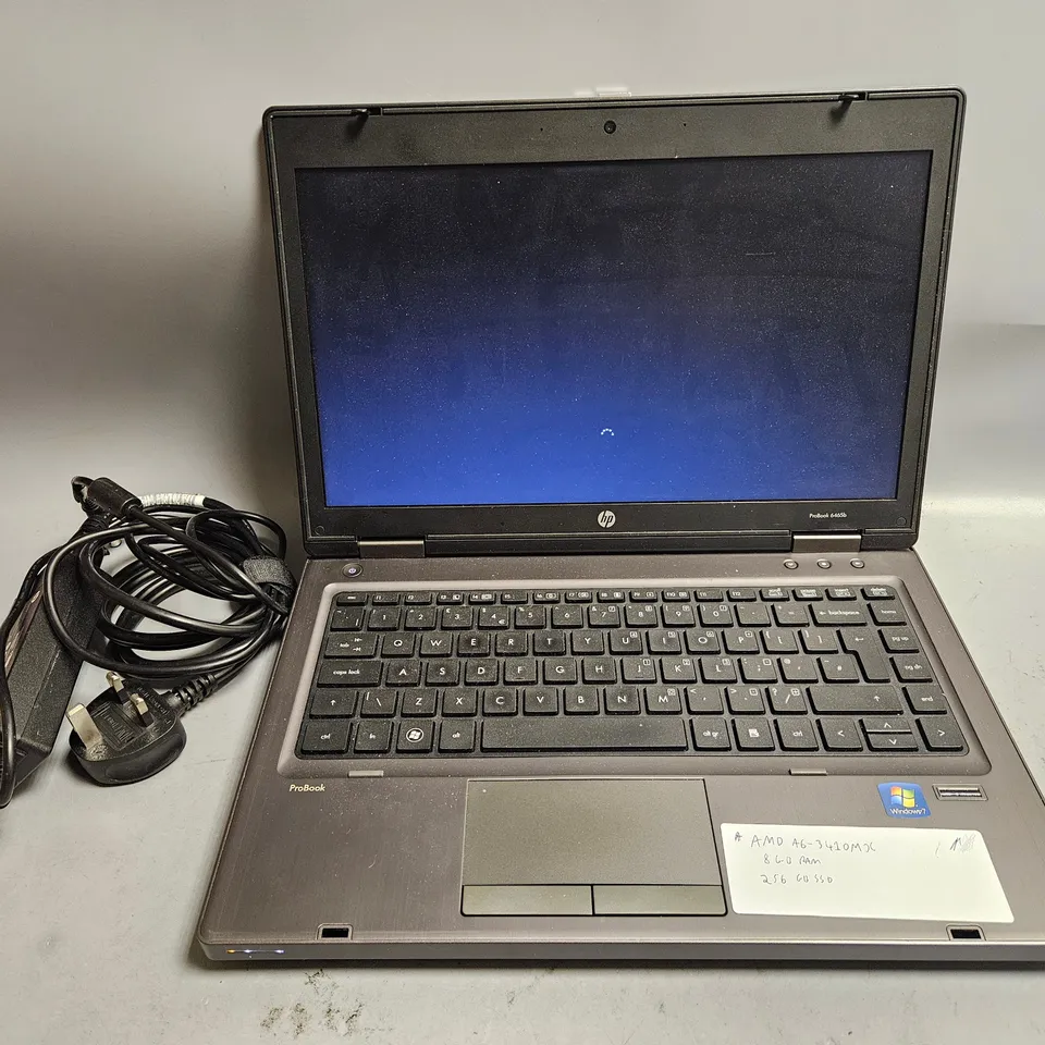HP PROBOOK LAPTOP - AMD A6-3410MX, 8GB RAM, 256GB SSD