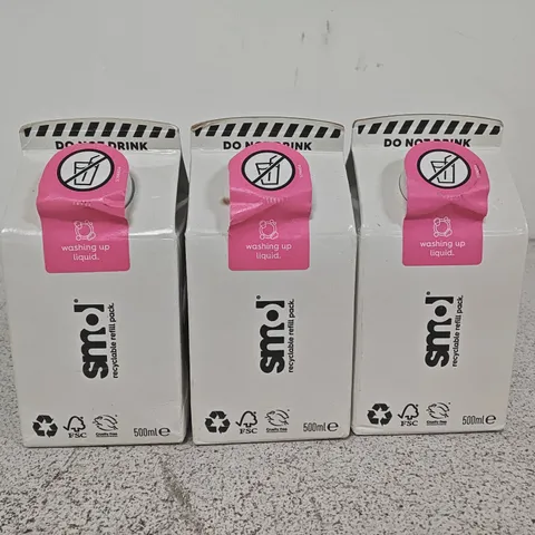 LOT OF 15 500ML SMOL WASHING UP LIQUIDS